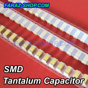 خازن تانتالیوم 10میکرو فاراد 35ولت SMD سایزC