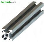 پروفیل آلومینیوم شیاردار 20*20 سبک شیار 6mm