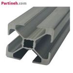 پروفیل شیاردار آلومینیومی 25*25 سبک شیار 6mm