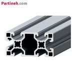 پروفیل صنعتی آلومینیومی ساخت ایران سایز 40 در 80 (mm) سنگین شیار 10mm