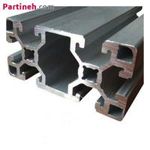 پروفیل صنعتی آلومینیومی ساخت ایران سایز 45 در 90 (mm) سنگین شیار 10mm