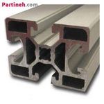 پروفیل صنعتی آلومینیومی ساخت ایران سایز 45 در 60 (mm) سبک شیار 10mm