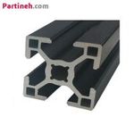 پروفیل صنعتی آلومینیومی 30*30 آنودایز مشکی سبک شیار 8mm
