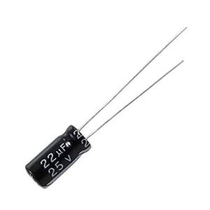 خازن الکترولیتی DIP با ظرفیت 22میکروفاراد -