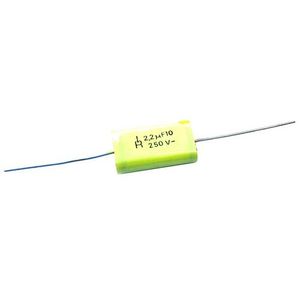 خازن پلی استر DIP با ظرفیت 2.2 میکروفاراد -