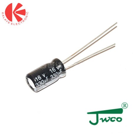 خازن 330 میکروفاراد 16ولت JWCO