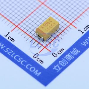 خازن تانتالیوم SMD TAJC106K016RNJ با ظرفیت 10 میکروفاراد -