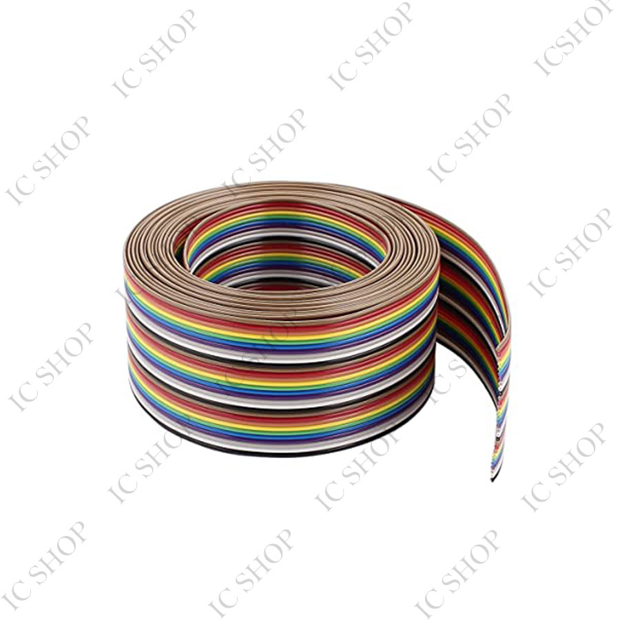 کابل فلت 30 رشته - رنگی