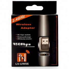 کارت شبکه وایرلس USB بدون آنتن مدل LV-UW06