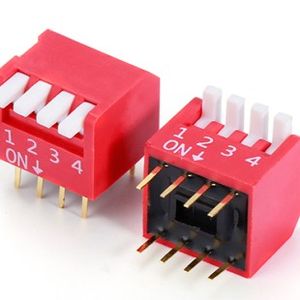 دیپ سوئیچ 4WAY پیانویی،  DIP SWITCH DP-04R PIANO TYPE