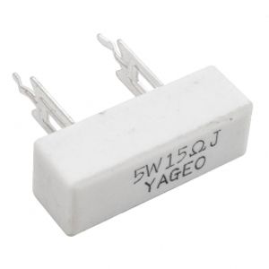 مقاومت آجری 15 اهم 5W مارک Yageo پکیج CPR05