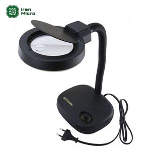 چراغ کار ذره بین دار بست BEST (ذره بین رو میزی) - LED دار + دیمر - مدل BST-208L