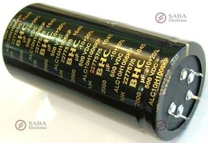 2000UF500V-BHC-Electrolytic
