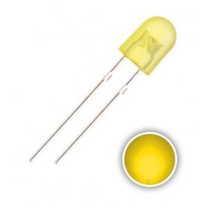 LED اوال زرد تابلو روانی 5mm - بسته 10 تایی