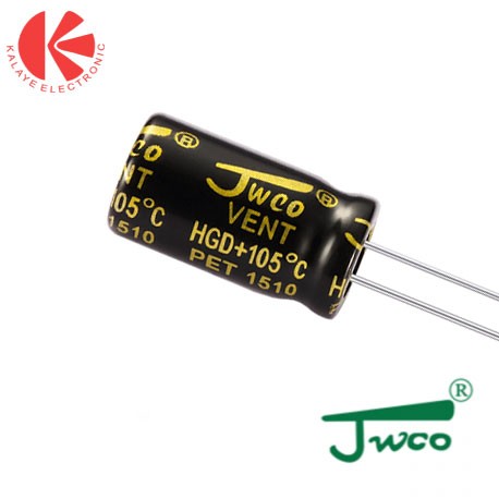 خازن 470میکروفاراد 35ولت HGD JWCO بسته 20...