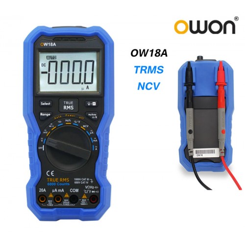 مولتی متر دیجیتال دستی NCV مدل OW18A ساخت کمپانی OWON هنگ کنگ