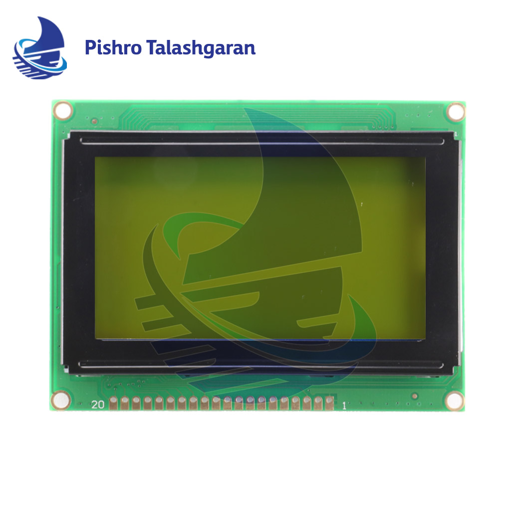 LCD گرافیکی 128*64 سبز با درایور ST7920