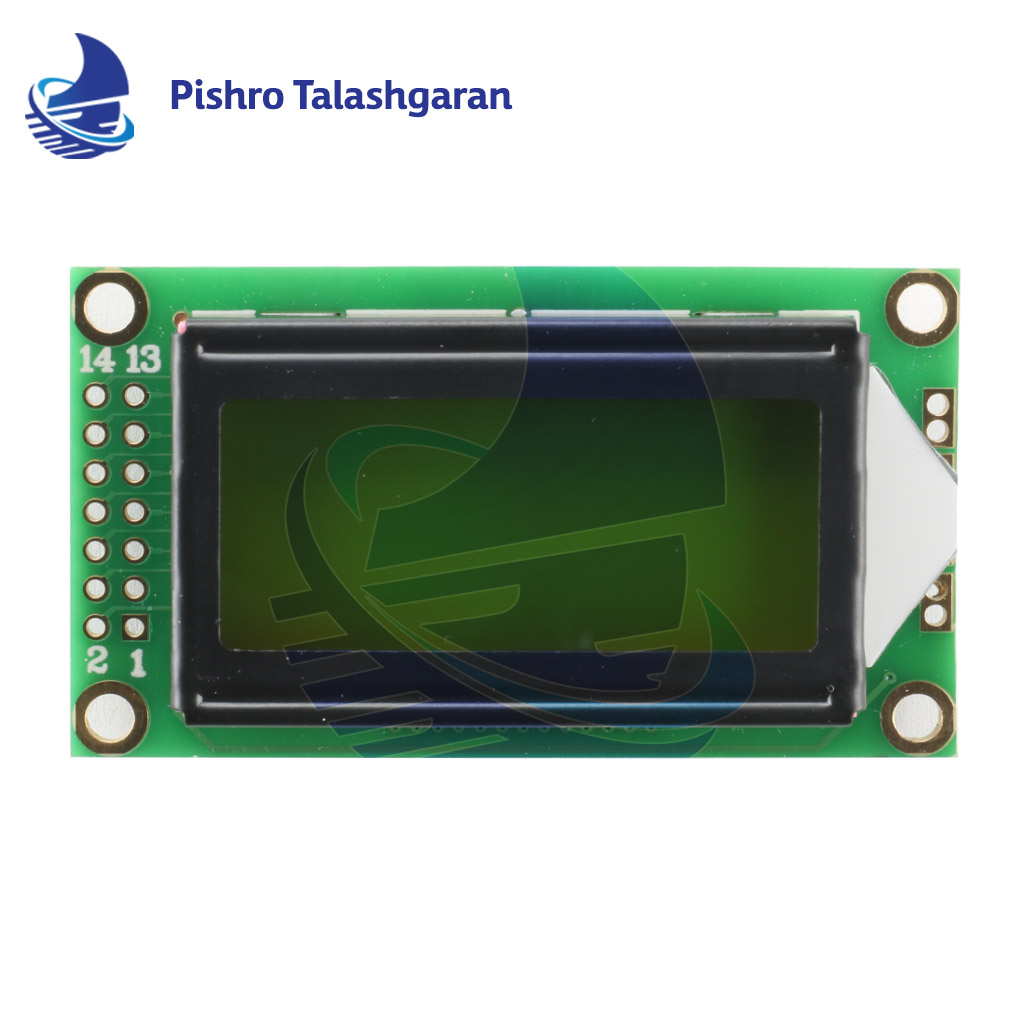 LCD کاراکتری 8*2 سبز