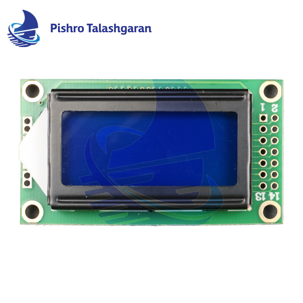 LCD کاراکتری 8*2 آبی