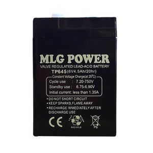 باتری خشک 6 ولت 4.5 آمپر ساعت مارک MLG POWER