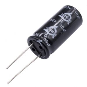 خازن الکترولیتی بدون پلاریته 10uF / 50V کره ای مارک SAMYOUNG