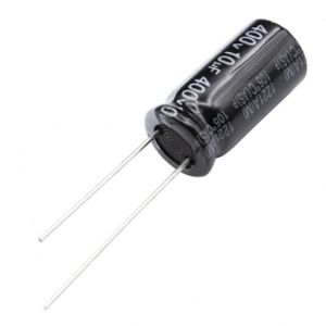 خازن الکترولیتی 10uF / 400V تایوانی مارک TAICON سری AS طول عمر 5000Hrs