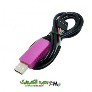کابل مبدل usb به PL2303HXD -TTL  بنفش
