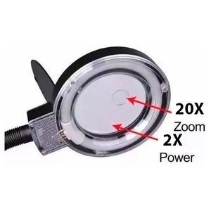 ذره بین رومیزی چراغ دار مهتابی مدل YAXUN