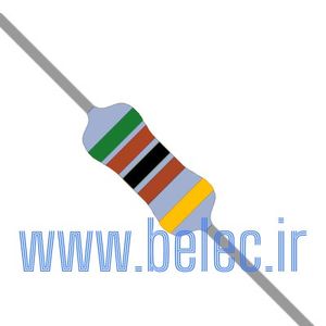 مقاومت 5.1 کیلواهم 1/8 وات