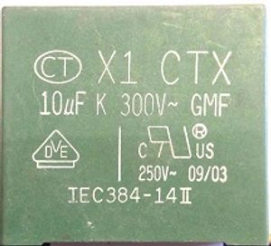 10uf-300v MKT (خازن 10 میکرو فاراد 300 ولت MKT )