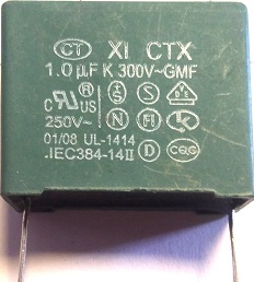1uF-300v MKT (خازن 1 میکرو فاراد 300 ولت MKT )