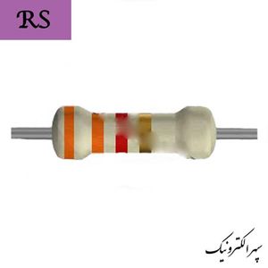 RES 3.3K/1/2 W (مقاومت 3.3  کیلو اهم 1/2 وات 5 درصد)