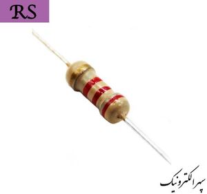 RES 2.2K/1/2 W (مقاومت 2.2 کیلو اهم 1/2 وات 5 درصد)