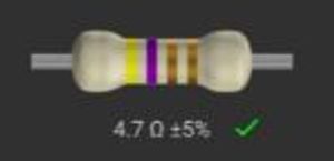 RES 4.7/2W (مقاومت 4.7 اهم 2 وات 5 درصد)