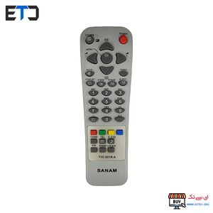 کنترل تلویزیون صنام TVC-021R-A دکمه بالا SANAM