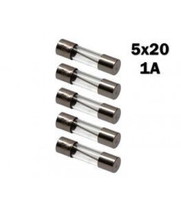 بسته 30 عددی فيوز 1 آمپر شیشه‌ای 5x20