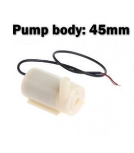 پمپ آب میکرو 3, 5, 6 ولت Micro water pump DC طول بدنه 45mm