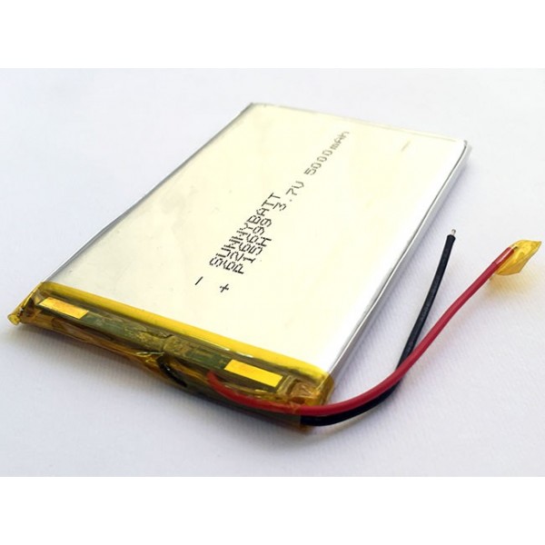 باتری 1000mAh لیتیوم پلیمر Li-Po 3.7V تک سل 603040 30x40x6mm