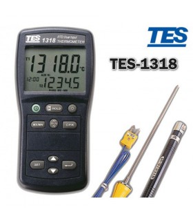 ترمومتر دو کاناله  RTD مدل TES-1318