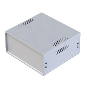 جعبه فلزی مدل MB-101 با رنگ کوره‌ای الکترواستاتیک و پنل پلاستیکی