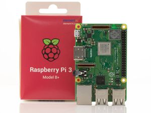 برد رزبری پای 3 مدل +B تولید انگلستان Raspberry pi 3 B+ UK