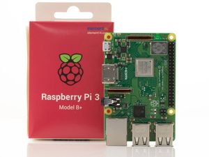 رزبری پای 3 مدل +B تولید Raspberry pi 3 B+ Element14