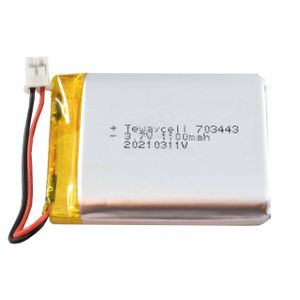 باتری لیتیوم پلیمر 3.7v ظرفیت 1100mAh