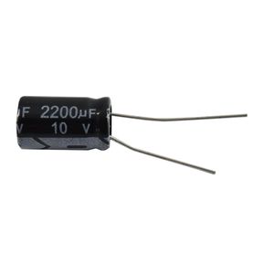 خازن الکترولیتی 2200 میکرو فاراد 10ولت - 2200UF/10V