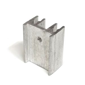 هیت سینک مداد تراشی آلومینیومی 4 پره - 25×12×19 میلیمتر