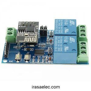 ماژول ریموت کنترل وایفای دو کانال STM8+ESP8266