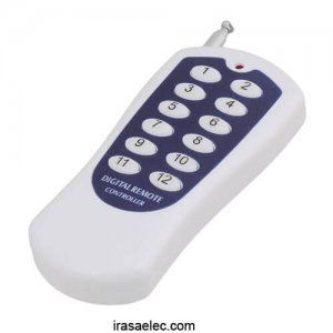 ریموت کنترل 12 کانال کد لرن 433MHZ
