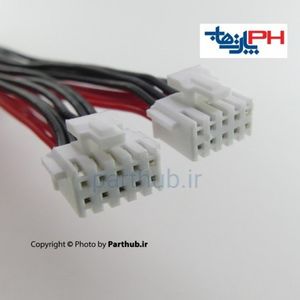 کابل 20 پین به دو کانکتور 10 پین دیتا ماینر 15cm با کانکتور قفل شو
