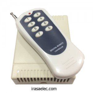 ریموت کنترل 8 کانال رادیویی 12 ولت Code Learn 433MHZ