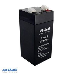 باتری 4 ولت 4 آمپر ویداسی مدل YH4-4